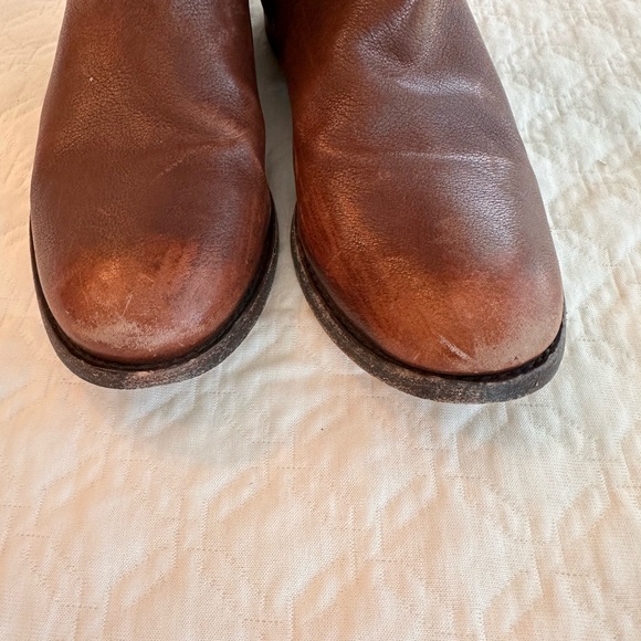 Frye Melissa Button Back Zip boots -size 7.5- Brown - Picture 3 of 5